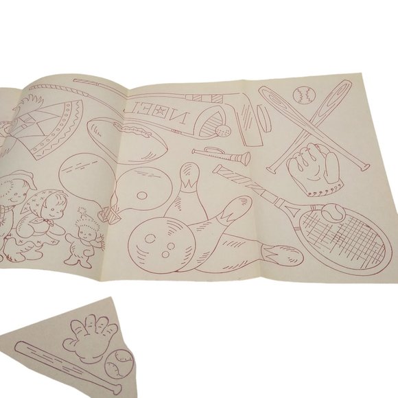 Vintage Christmas Holiday Transfer Patterns, MCM Workbasket Iron On Transfers - Picture 2 of 3